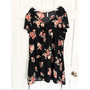 Floral tie dress